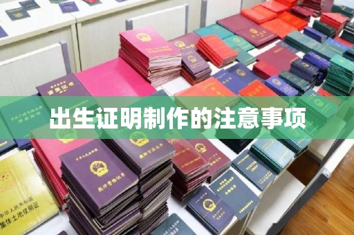 北川出生证明制作的注意事项