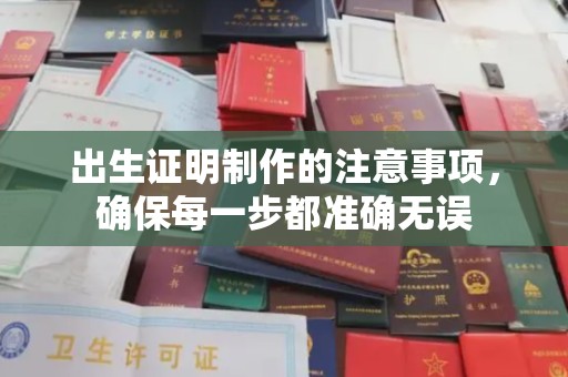 北川出生证明制作的注意事项，确保每一步都准确无误